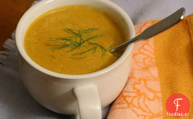 Coma por Ocho dólares: Sopa de Zanahoria e Hinojo Asada
