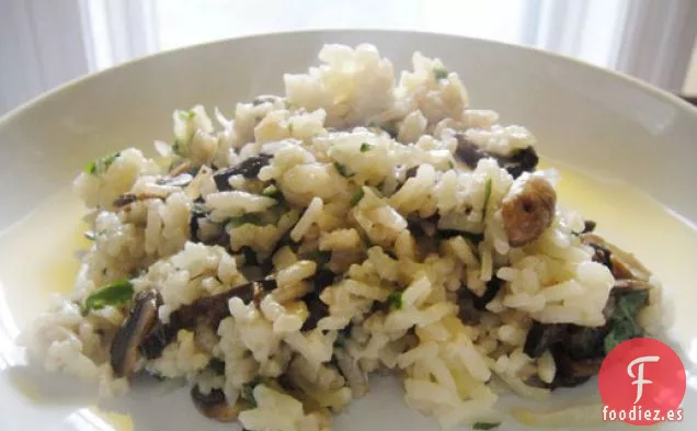 Cocina el Libro: Risotto de Champiñones de Olla Arrocera