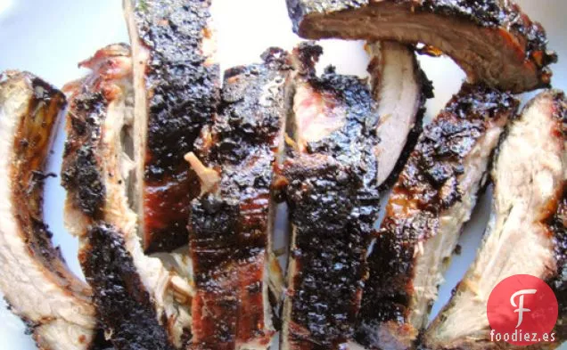 Dorsales de Bebé a la Parrilla con Glaseado de Soja Dulce