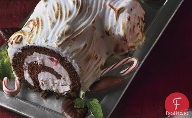 Chocolate congelado-Menta Bùche de Noël
