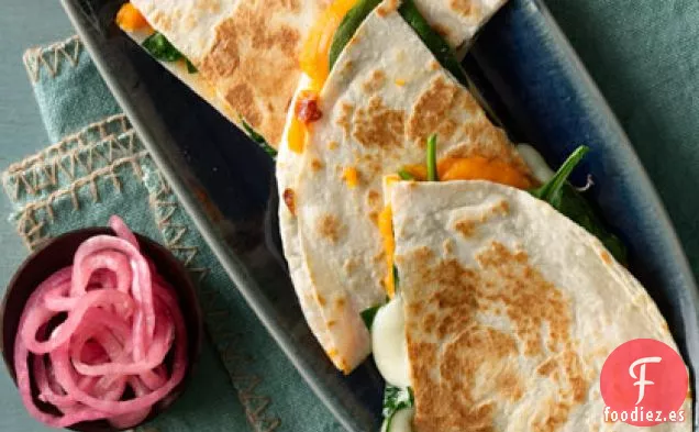 Quesadillas de Batata y Espinacas