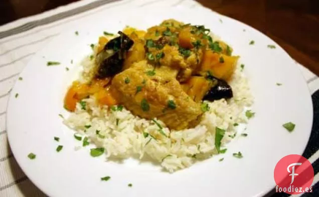 Cena de esta noche: Pollo Marroquí con Kumquats y Ciruelas pasas