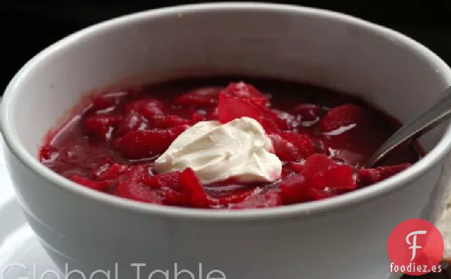 Sopa De Borsch De Bielorrusia (Sopa De remolacha Con Patatas)