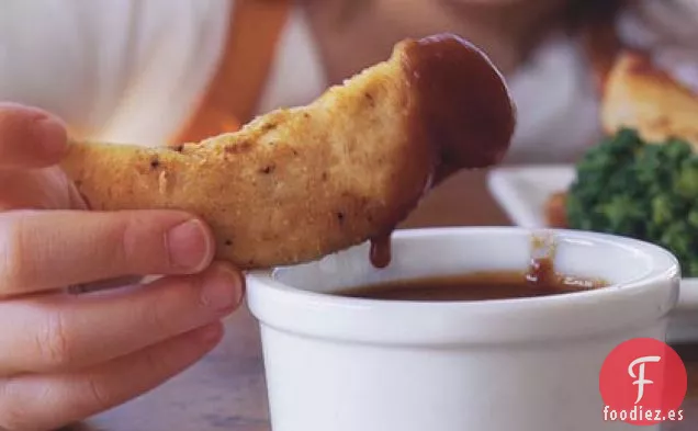 Tiras de Pollo Con Parmesano Frito Al Horno