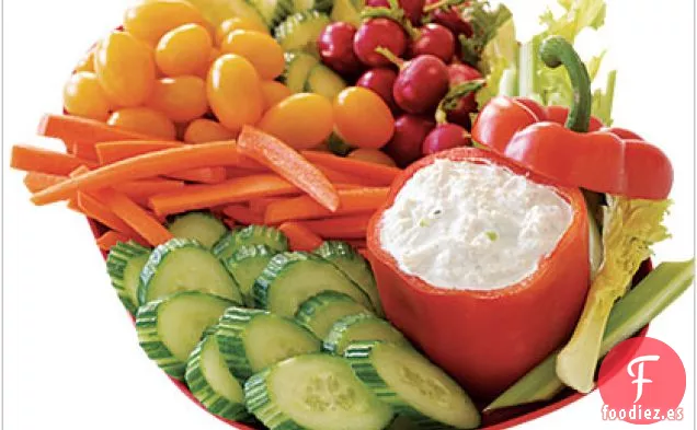 Dip de Cangrejo salado con Crudité