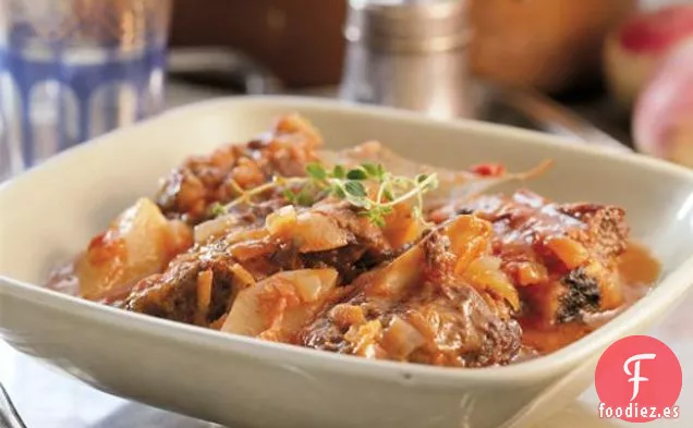 Costillas De Ternera Estofadas Con Nabos