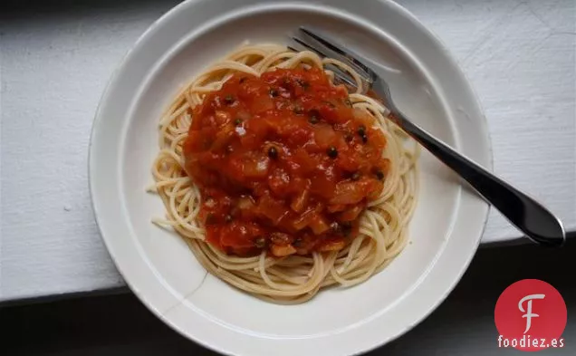 Espaguetis de Bagre Mediterráneo