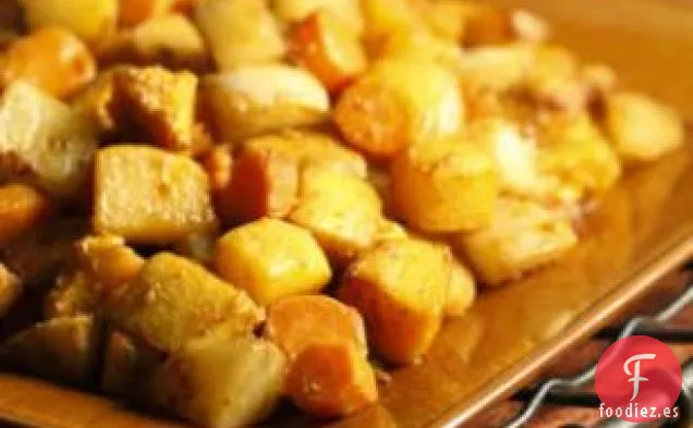 Tubérculos Asados Con Chermoula