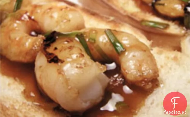 Cena de esta noche: Bruschetta de camarones de ' da Zaccaria