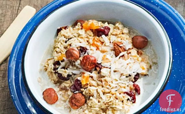 Harina de avena con las obras