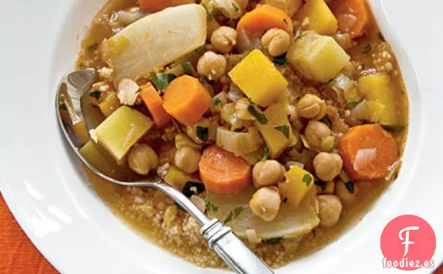 Estofado de Garbanzos y Verduras de Invierno