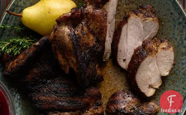 Muslos de Pavo a la Parrilla con Chile y Ajo