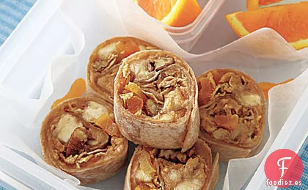Envolturas de Mantequilla de Maní, Plátano y Granola