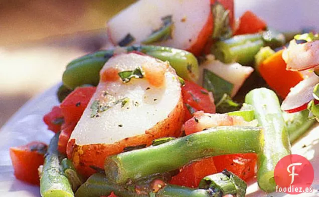 Ensalada de Patatas a base de Hierbas con Judías Verdes y Tomates