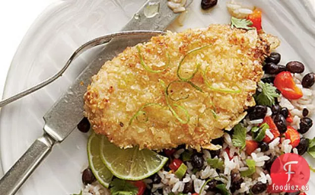 Pollo con Limón y Miel con Arroz de Frijoles Negros y Coco