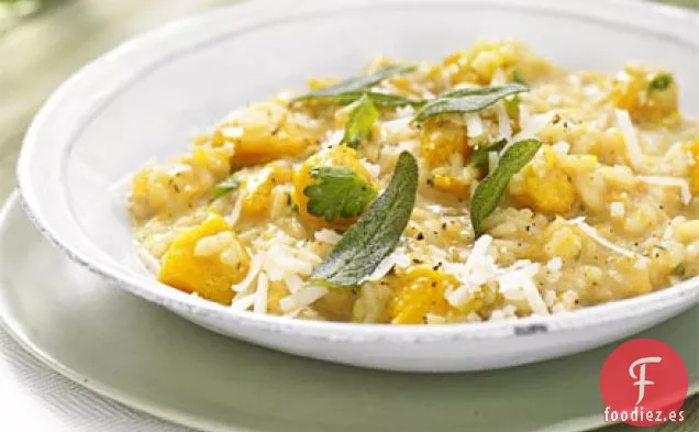 El cambio de imagen definitivo: Risotto con calabaza y salvia