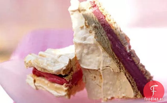 Sándwiches de Sorbete de Frambuesa y Merengue