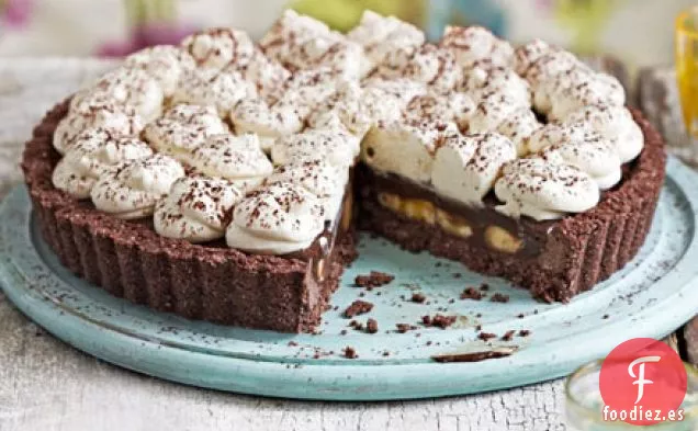 Pastel de banoffee de chocolate y coco