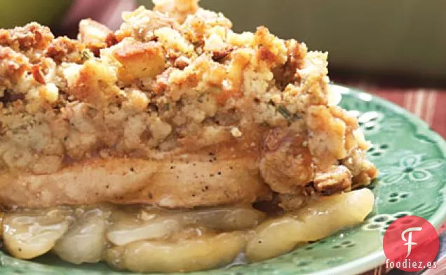 Cazuela de Manzana y Chuleta de Cerdo