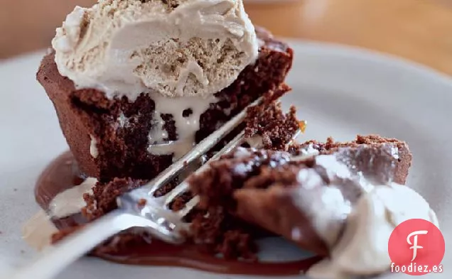 Pasteles de Fusión de Chocolate Individuales