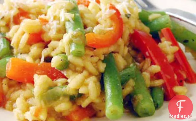 Risotto de Pimiento Dulce y Judías Verdes
