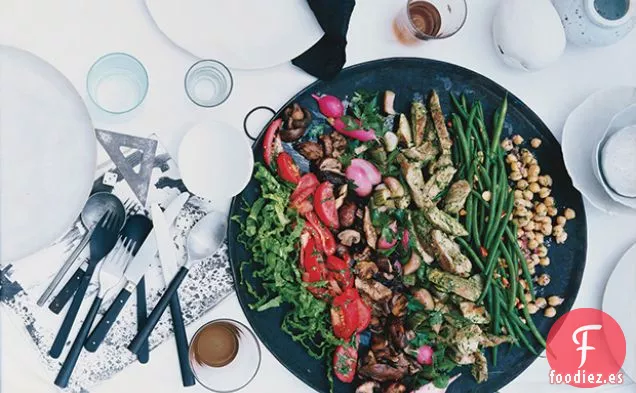 Ensalada de Verano de Pollo a la Parrilla