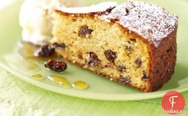 Tarta de pasas de almendra con jerez