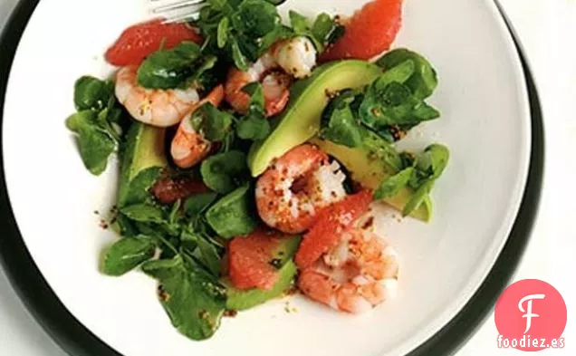 Ensalada De Gambas Con Vinagreta De Pomelo