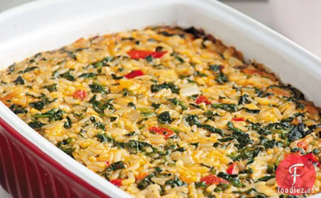 Espinacas y Arroz al Horno