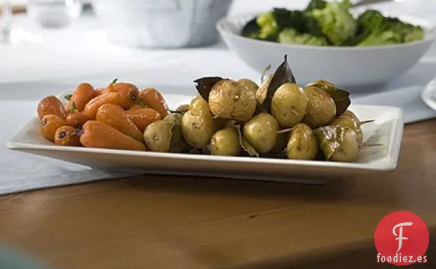 Palitos de patata y bahía