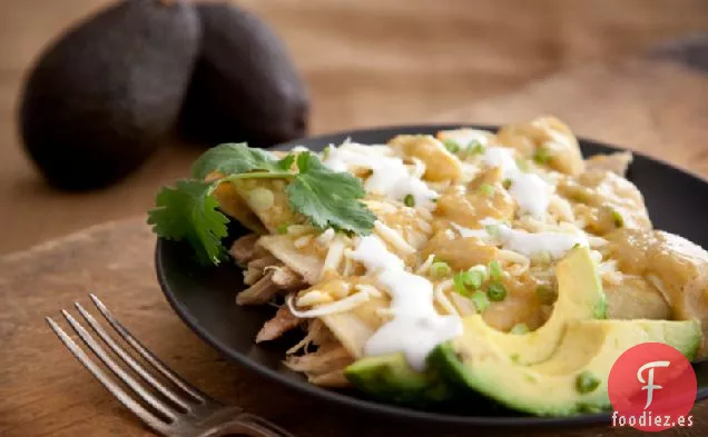Enchiladas Verdes Con Pavo (Enchiladas Verdes De Pavo De Chile)