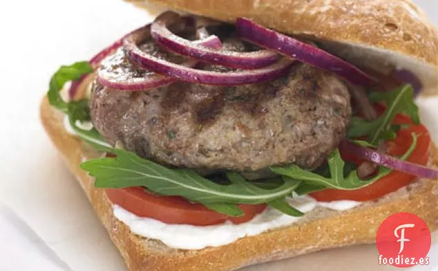 Hamburguesas de cordero al romero y ajo