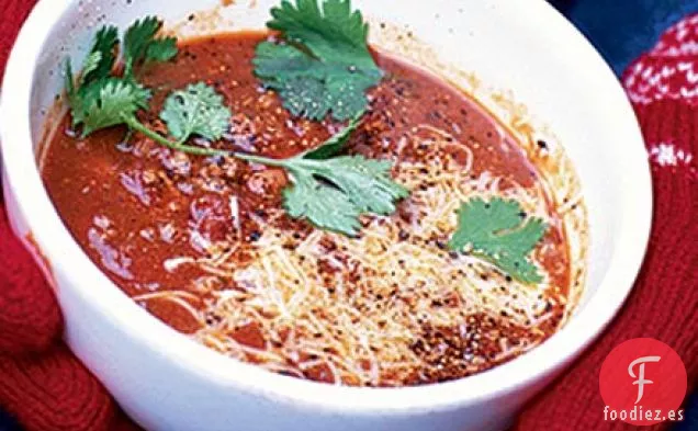Sopa de chile con carne
