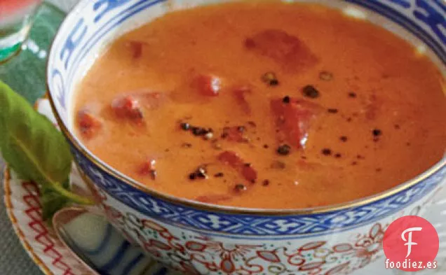 Sopa de Tomate y Albahaca