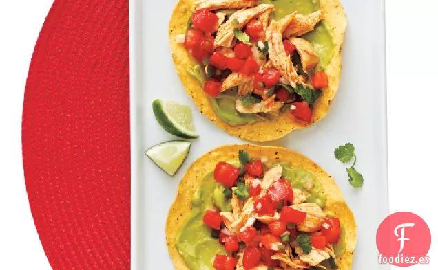 Tostadas de Pollo y Guacamole