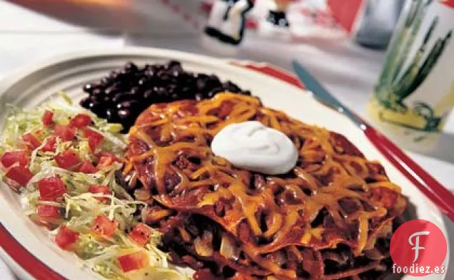 Enchiladas de Chile Rojo Apiladas