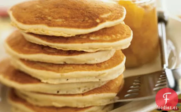 Tortitas de Coco con Compota de Naranja y Mango