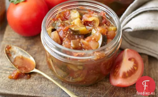Chutney de calabacín y tomate
