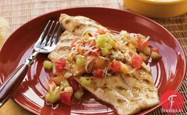 Bagre De Coco Con Salsa De Melón