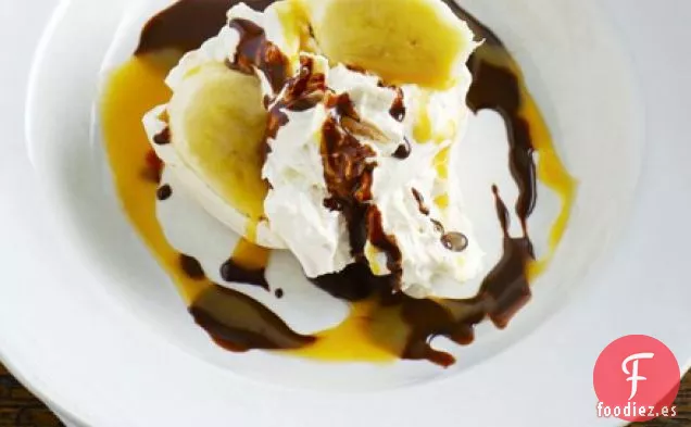 Chocolate, caramelo salado y plátano