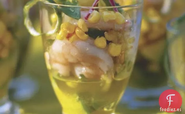 Camarones Marinados Fríos y Aguacates