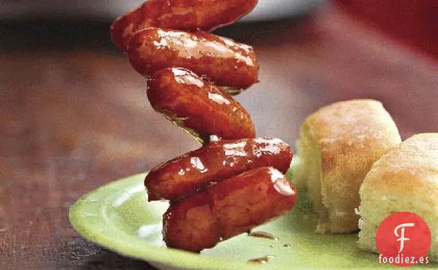 Picaduras de Salchicha de Barbacoa de Chipotle Picante
