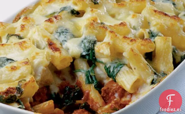 Pastel de salchichas Rigatoni