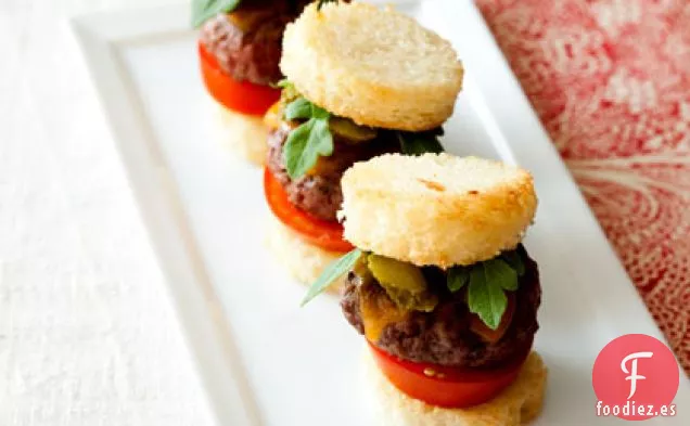 Hamburguesas con Queso Mini Prime con Queso Cheddar Envejecido