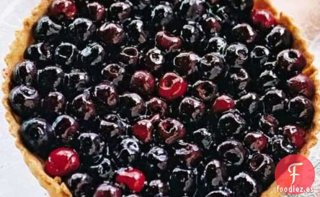 Tarta de cereza frangipán