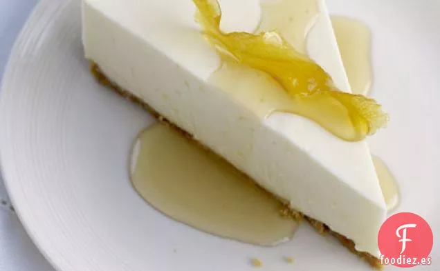 Tarta de queso de quark de limón