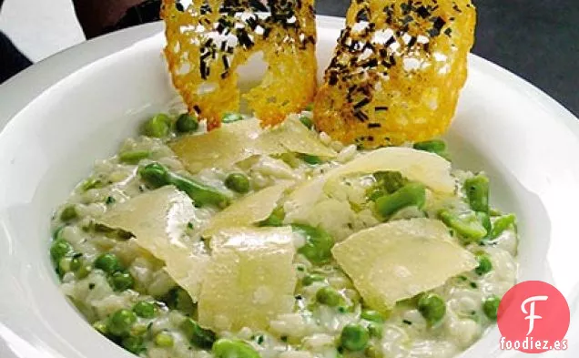 Risotto de verduras de primavera