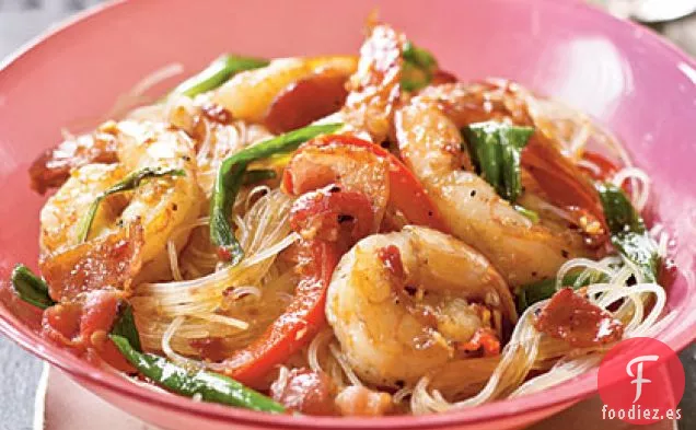 Fideos al estilo de Singapur