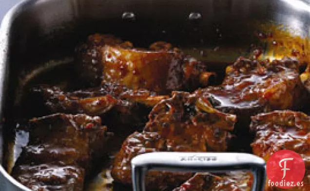 Costillas de Cerdo Estofadas con Naranja y Soja