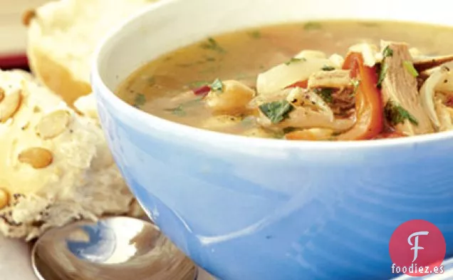 Sopa de pavo alegre